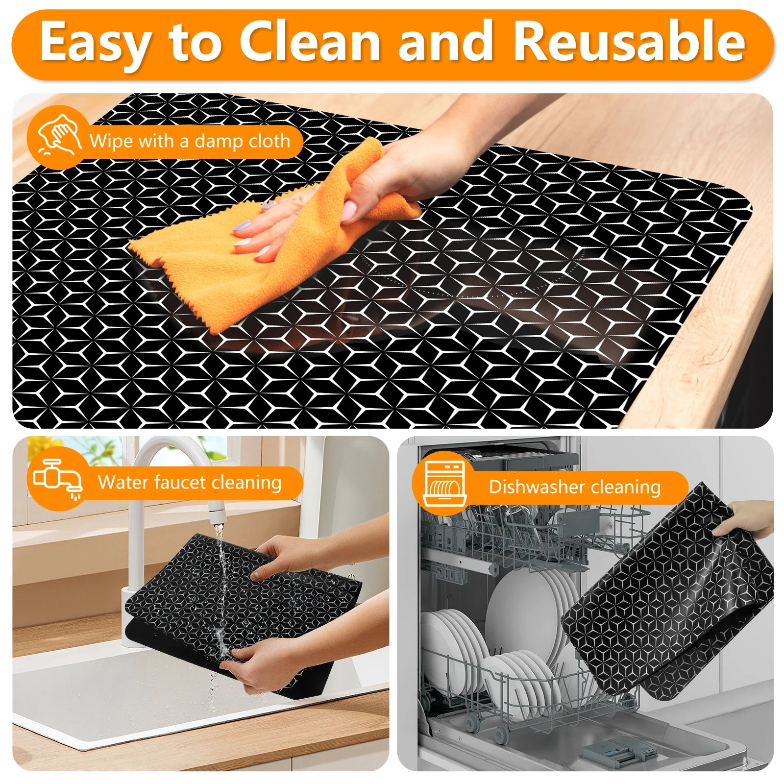 Silicone Induction Cooktop Protector Mat – 30.8×20.5"