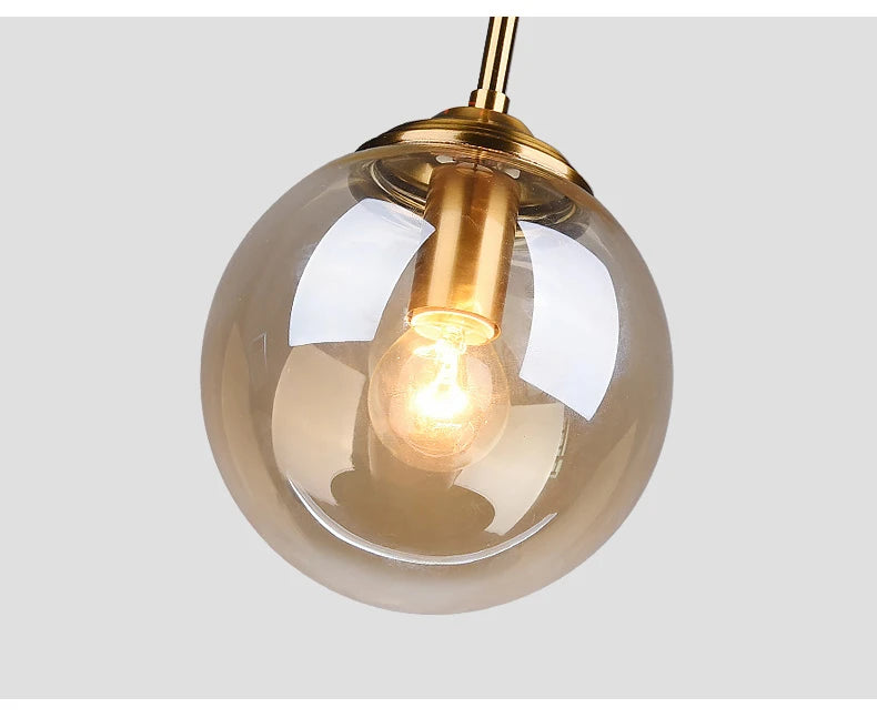 Modern Luxury Nordic LED Glass Pendant Lamp