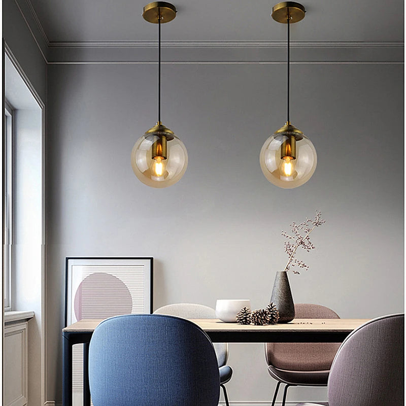 Modern Luxury Nordic LED Glass Pendant Lamp
