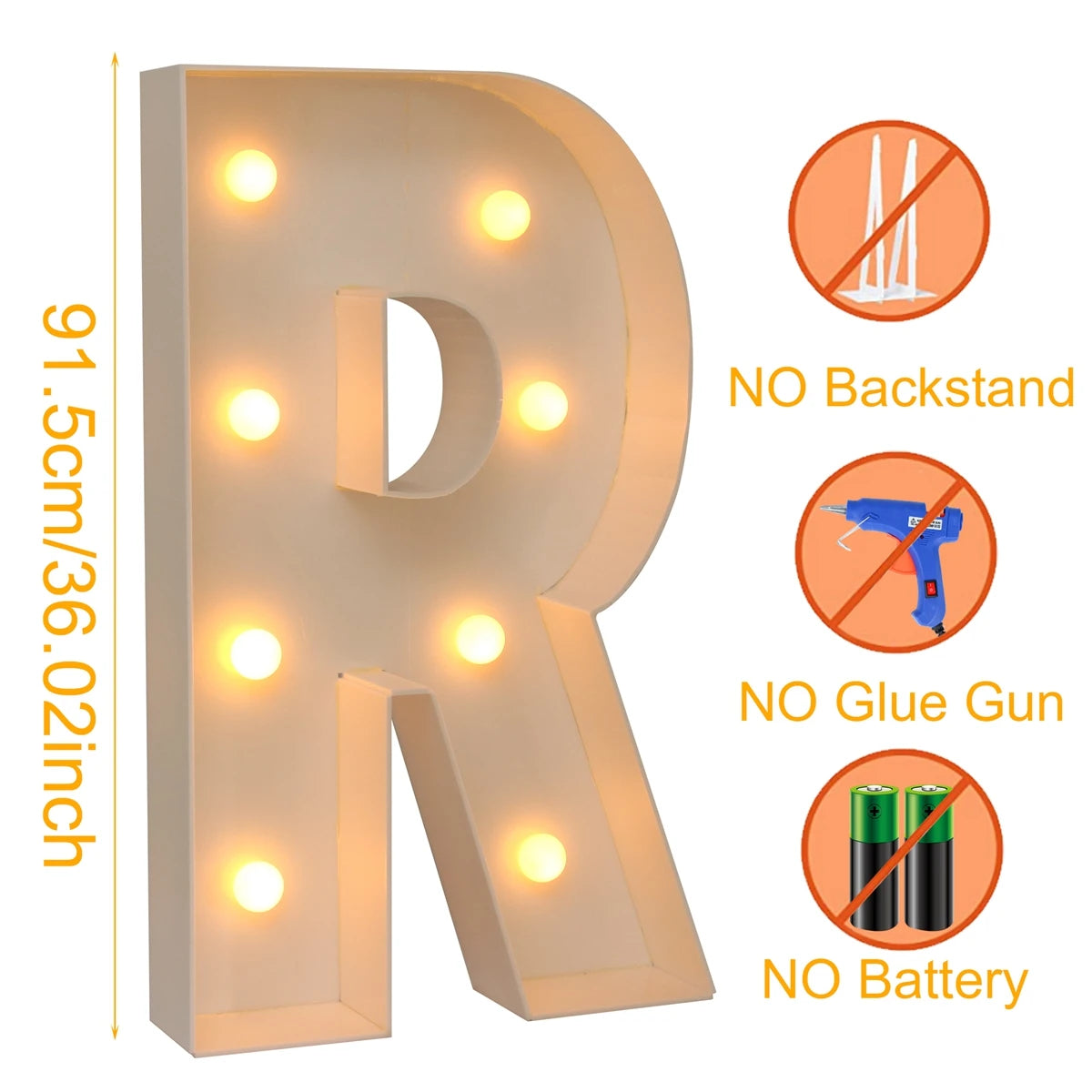 91.5cm Giant LED Light Frame Box – Party Decor