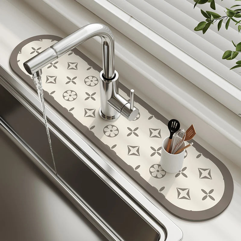 Diatomite Sink Splash Pad – Absorbent Drying Mat
