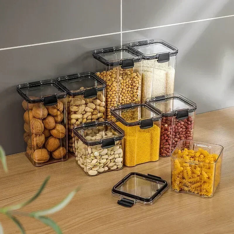 Kitchen Stackable Sealed Food Storage Containers Set (460–1800ml)