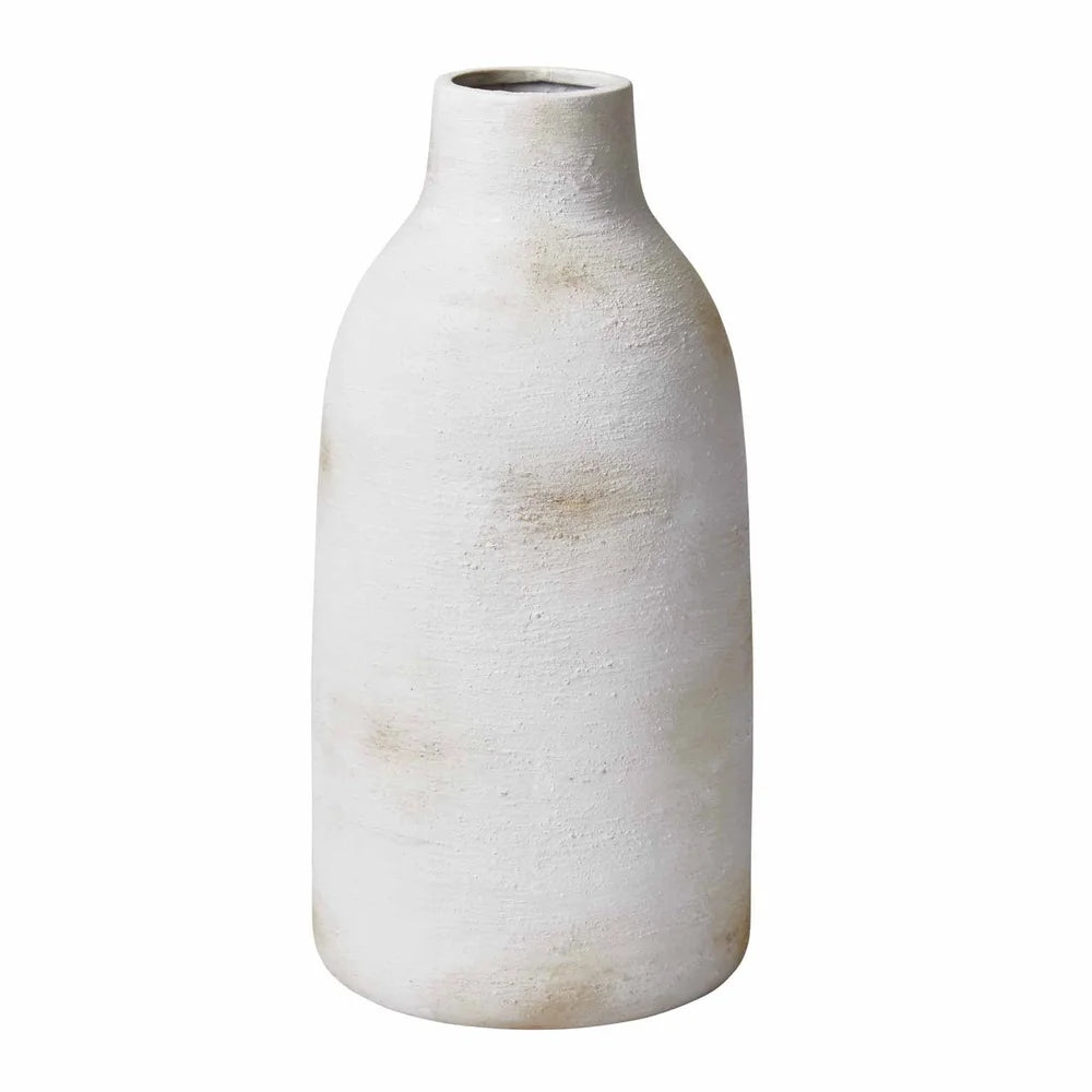 Brushed Ceramic Vase – Artisanal Home Tabletop Decor