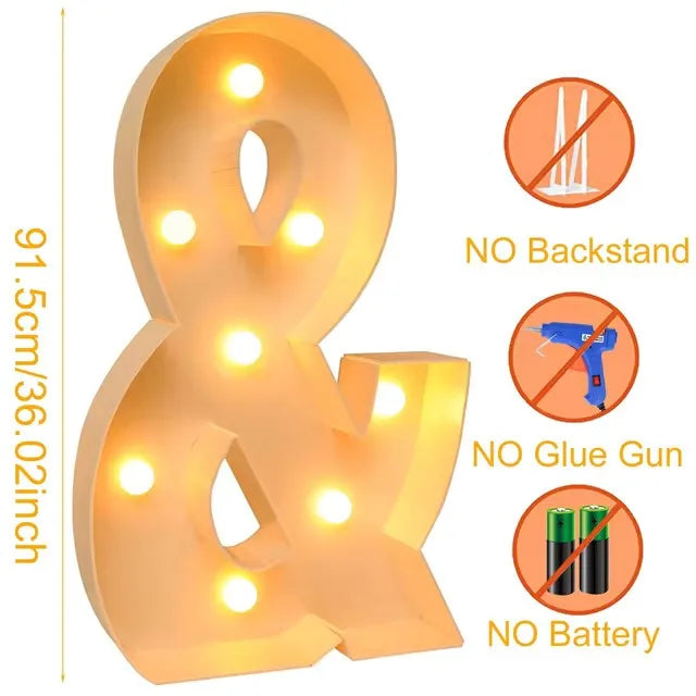91.5cm Giant LED Light Frame Box – Party Decor