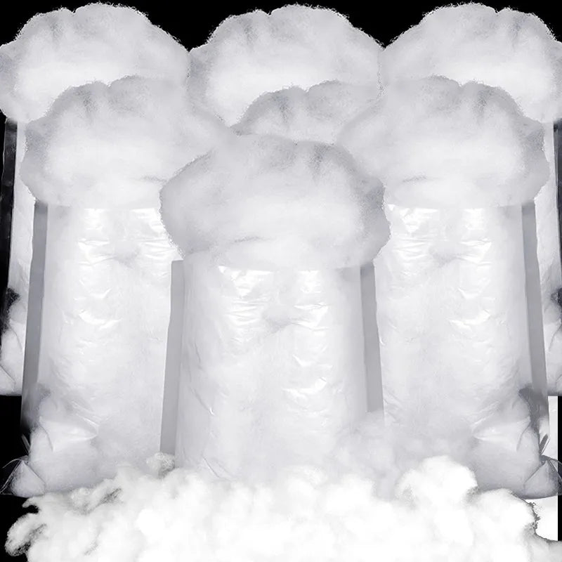 Fluffy Artificial Snow Cotton Decoration Set