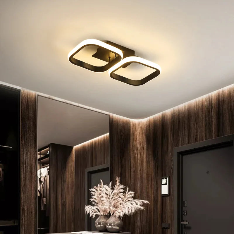 Modern LED Ceiling Light – Round/Square for Home & Hall