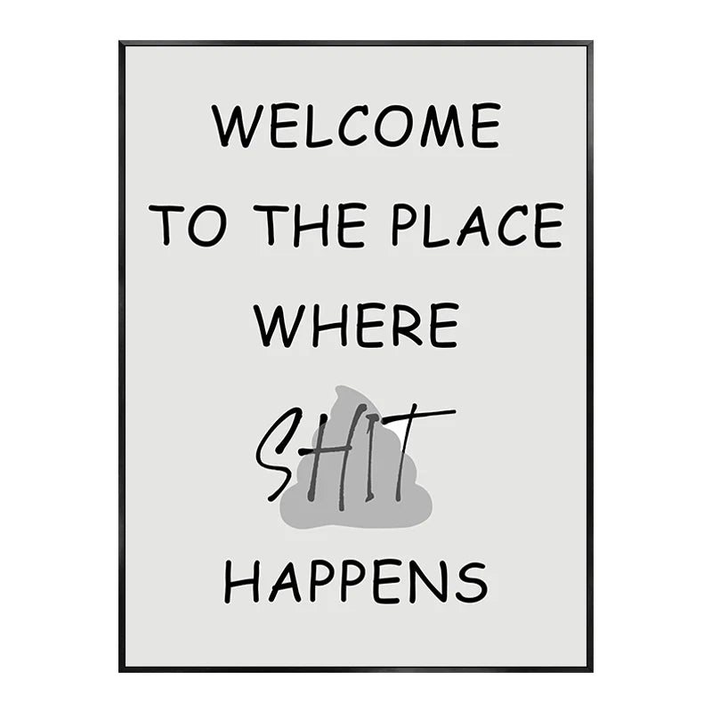 Abstract Funny Bathroom Smell Poster