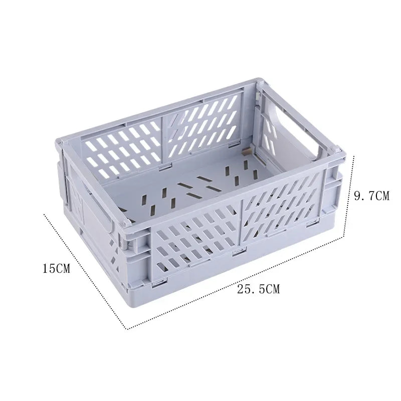Plastic Foldable Storage Crate Box Organizer