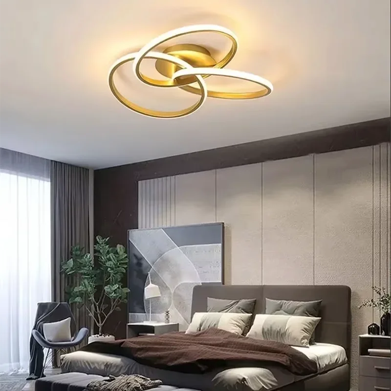 Modern LED Trefoil Ceiling Light – Dimmable Acrylic Lamp