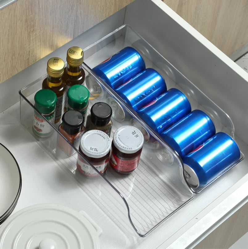 Refrigerator Soda Can Dispenser Organizer