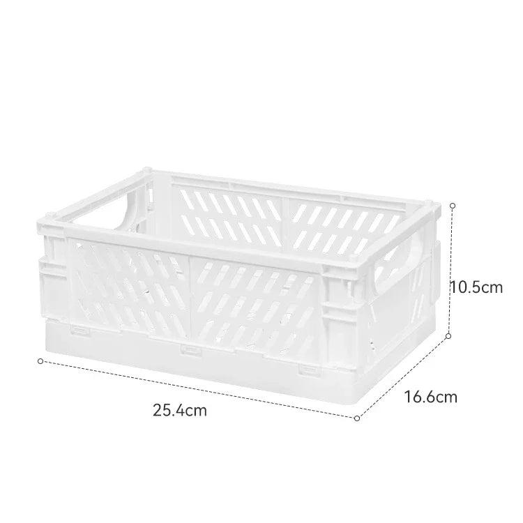 Plastic Foldable Storage Crate Box Organizer